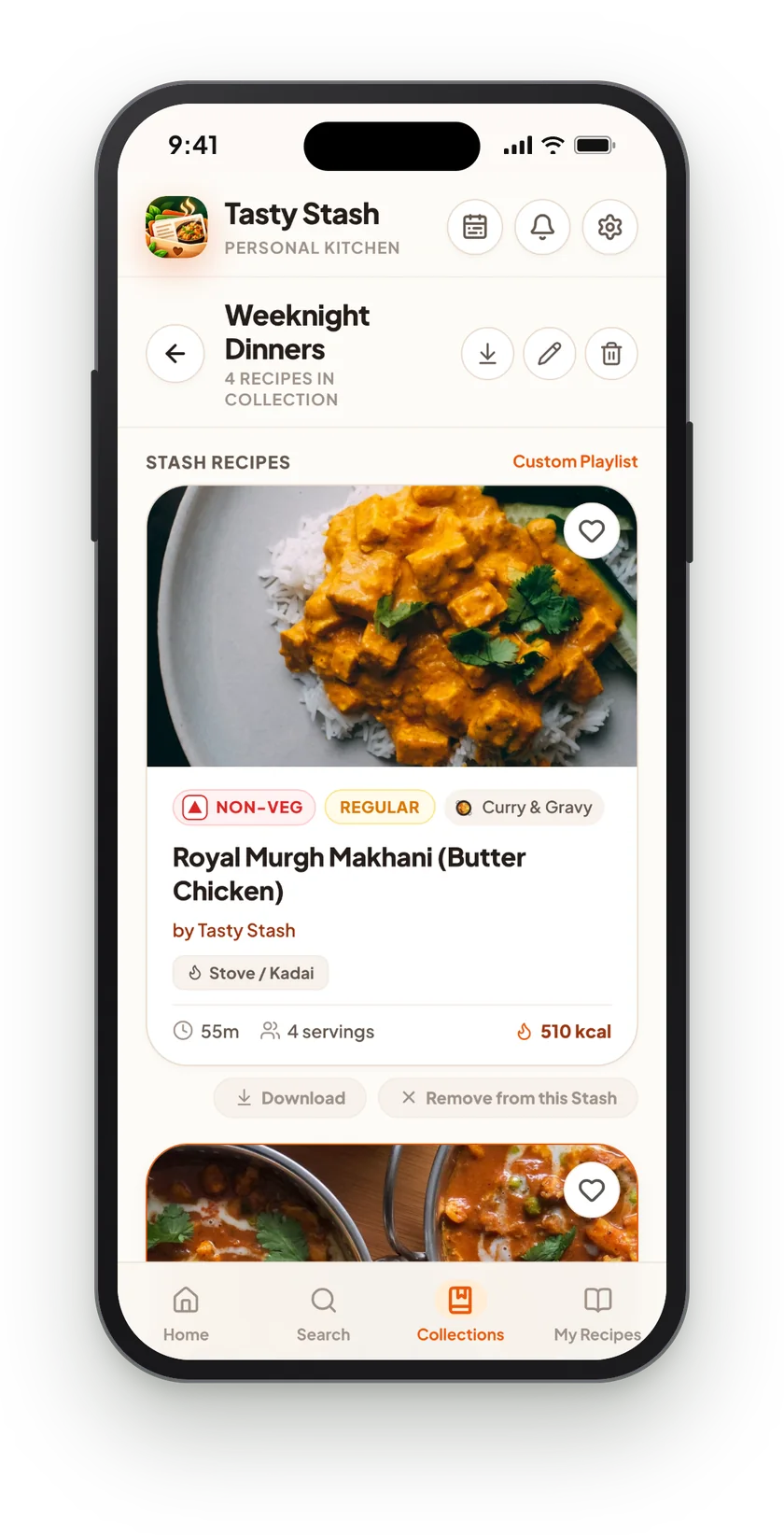 Tasty Stash: Collections, like playlists